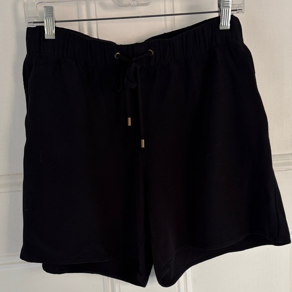 Eileen Fisher Black Draw String  Shorts